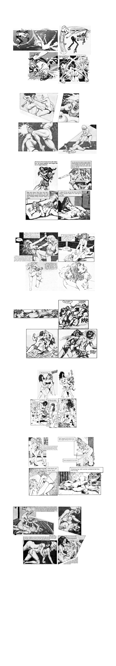 642 - Cavalier Fight Time Catfight Comics Volume Two | 30th Street Graphics  / Fetish Nostalgia Ebooks